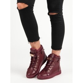 Burgundské tenisky červený 2