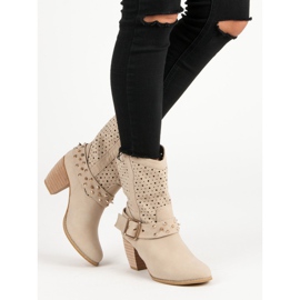 Mazzoni Prolamované boty hnědý 1