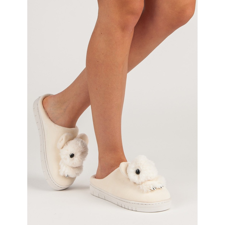 Pohodlné pantofle hnědý 2