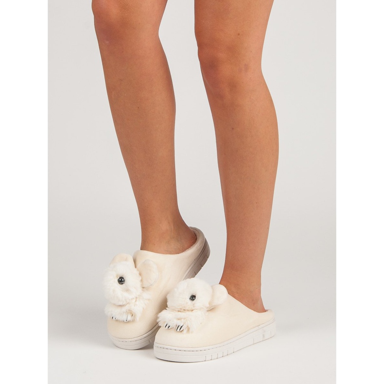 Pohodlné pantofle hnědý 1