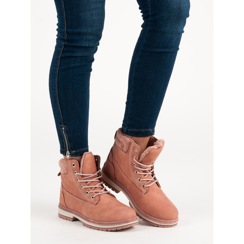 Juliet Teplé turistické boty růžový 1