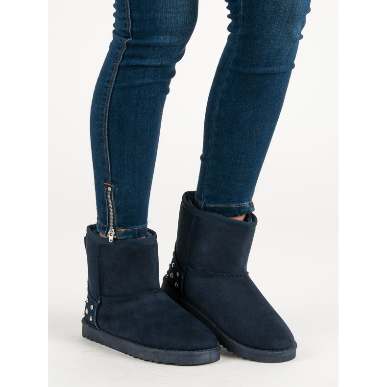 Námořnická modř Mukluki s tryskami modrý 2 Námořnická modř Mukluki s tryskami modrý 2