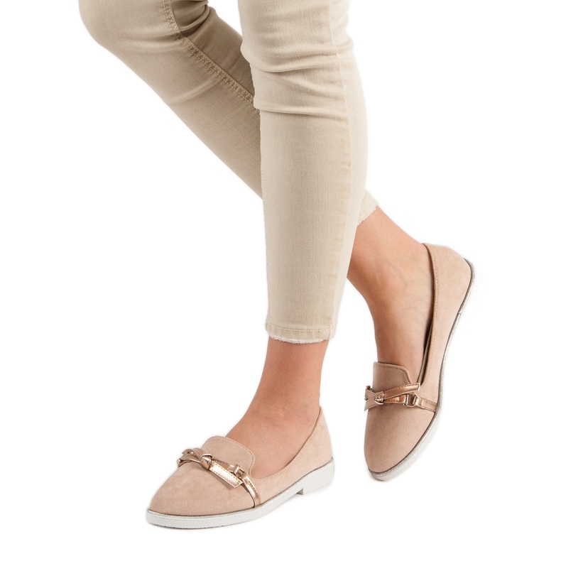 Emaks Semišové mokasíny růžový 2