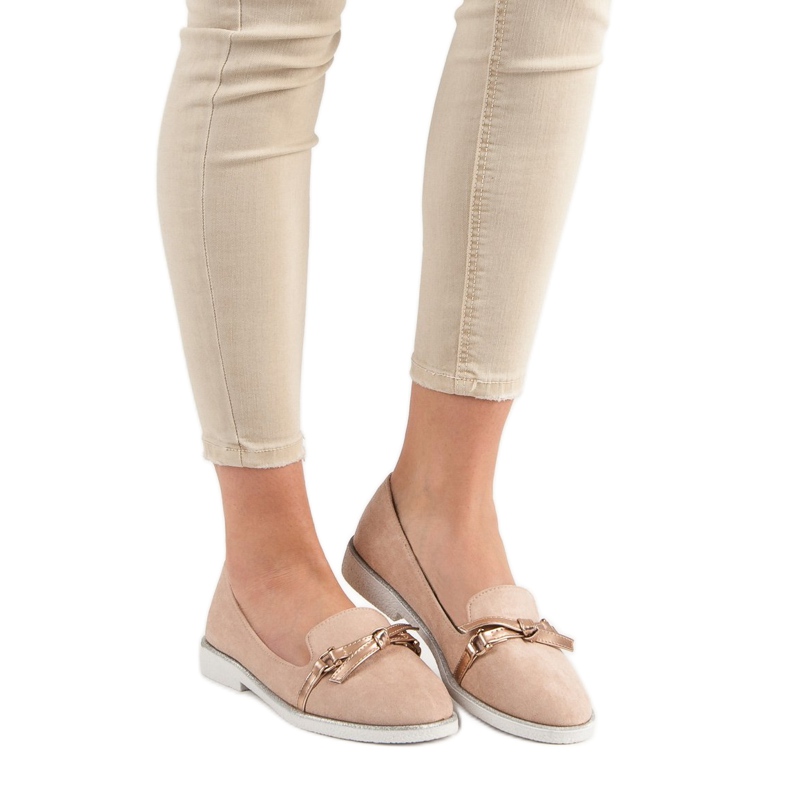 Emaks Semišové mokasíny růžový 1