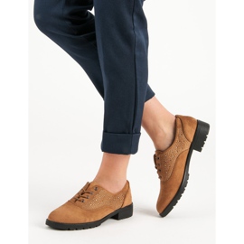 Velbloudí semišové boty hnědý 2