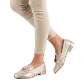 Tina&Co Mokasíny s třásněmi žlutá 2