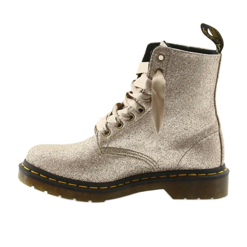 Dr. Martens 1460 PASCAL GLITTER PALE GOLD zlatý 2