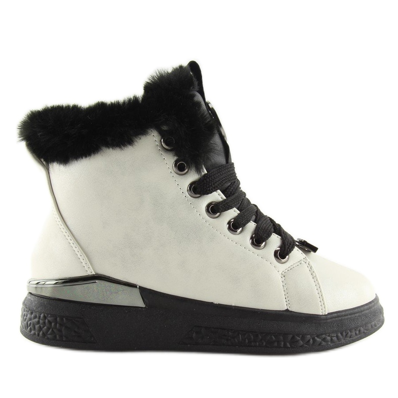 Černé izolované tenisky F506 bílé bílý 1