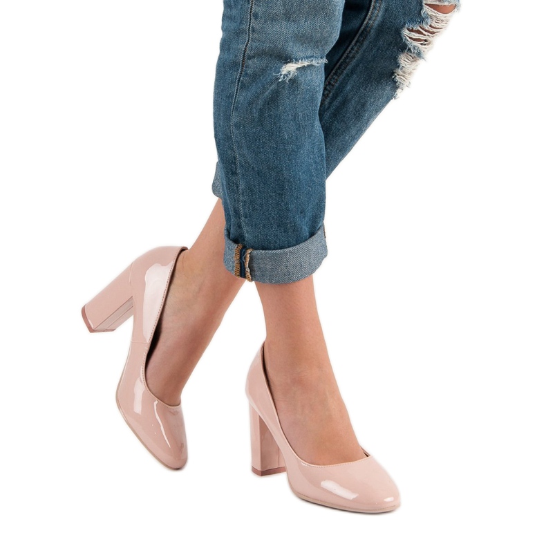 Seastar Růžové lakované lodičky růžový 2