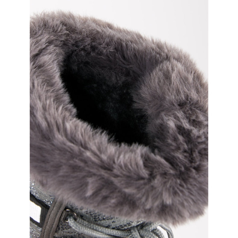 Vysoké sněhové boty šedá 1