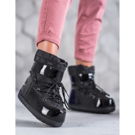 Módní sněhové boty černý 1