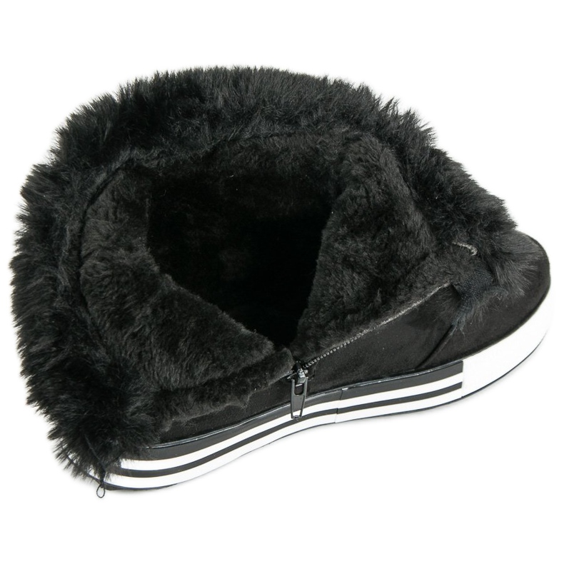 Ideal Shoes Izolované vysoké tenisky černý 1