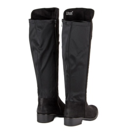 Filippo Boty na podpatku černý 1