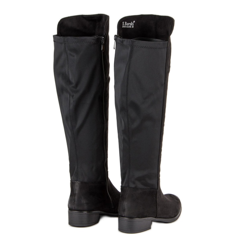 Filippo Boty na podpatku černá 1