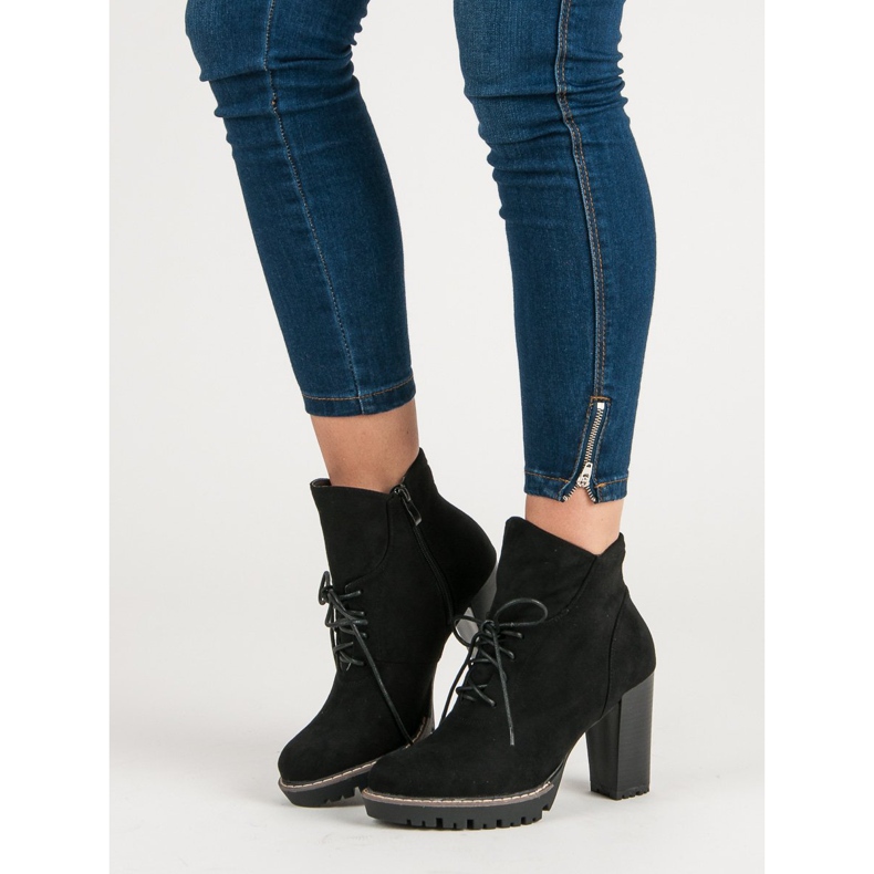 Nio Nio Módní boty na platformě černá 2