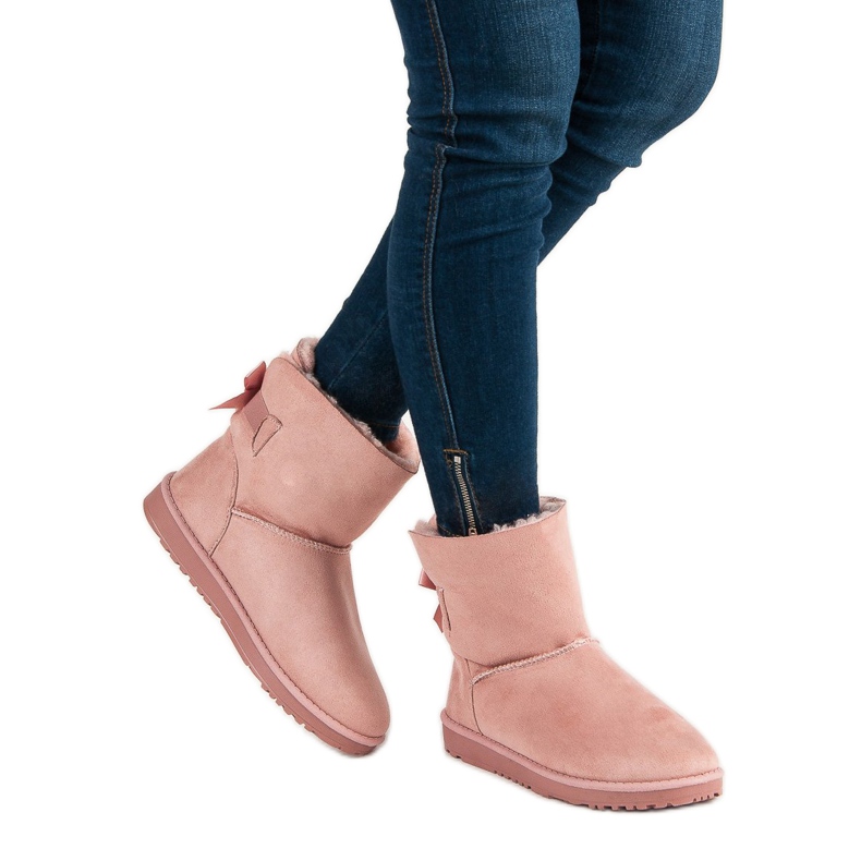 Queentina Růžová Mukluki S Mašlí růžový 2