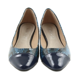 Via-Nova Baleríny dámské boty Via Nova 07-041 tmavě modrá černá modrý námořnická modrá 4