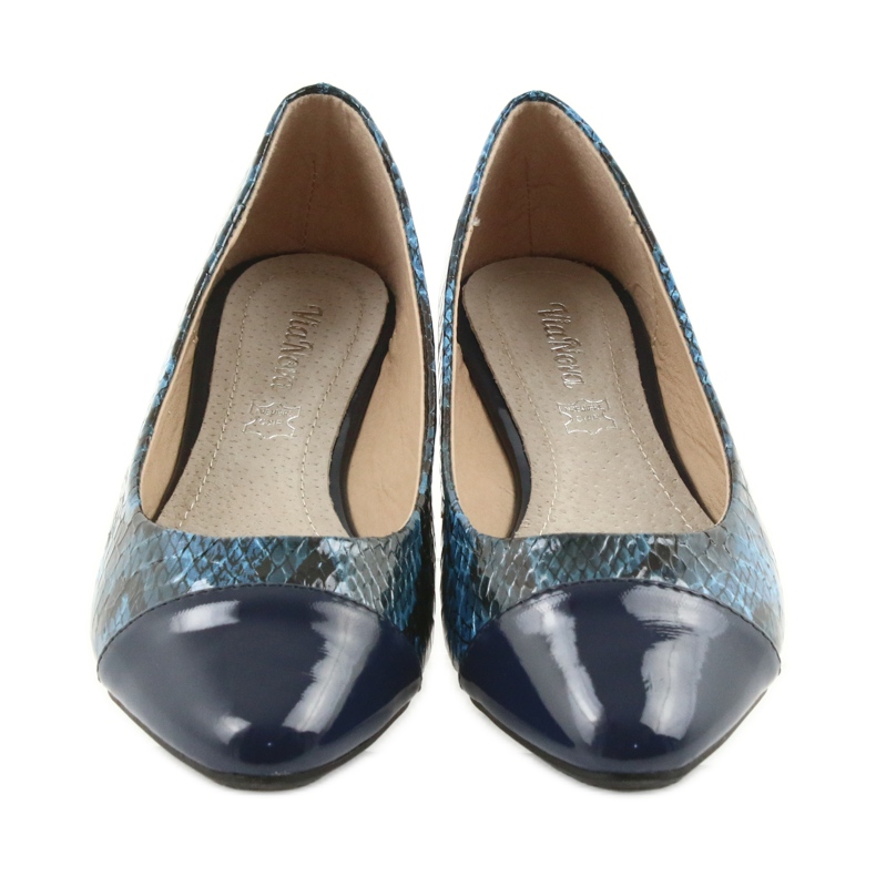 Via-Nova Baleríny dámské boty Via Nova 07-041 tmavě modrá černá modrý námořnická modrá 4