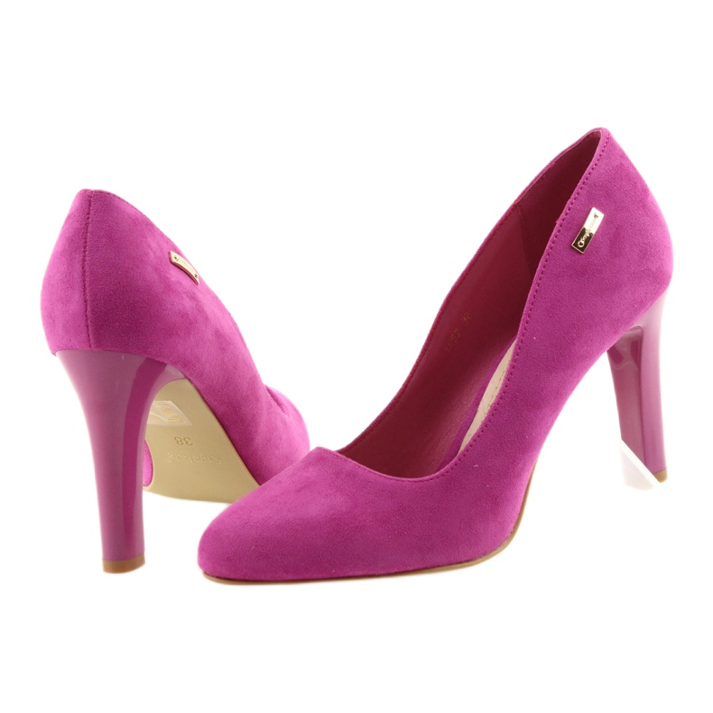 Sergio Leone Semišové boty 1457 růžový 4