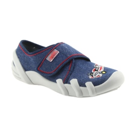 Pantofle dětské boty Befado 273X235 modrý červený 1