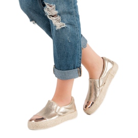 Módní zlaté tenisky zlatý 2