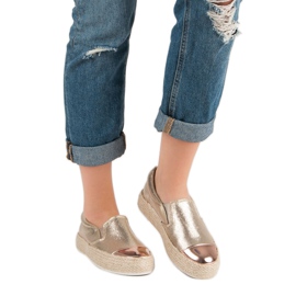 Módní zlaté tenisky zlatý 1