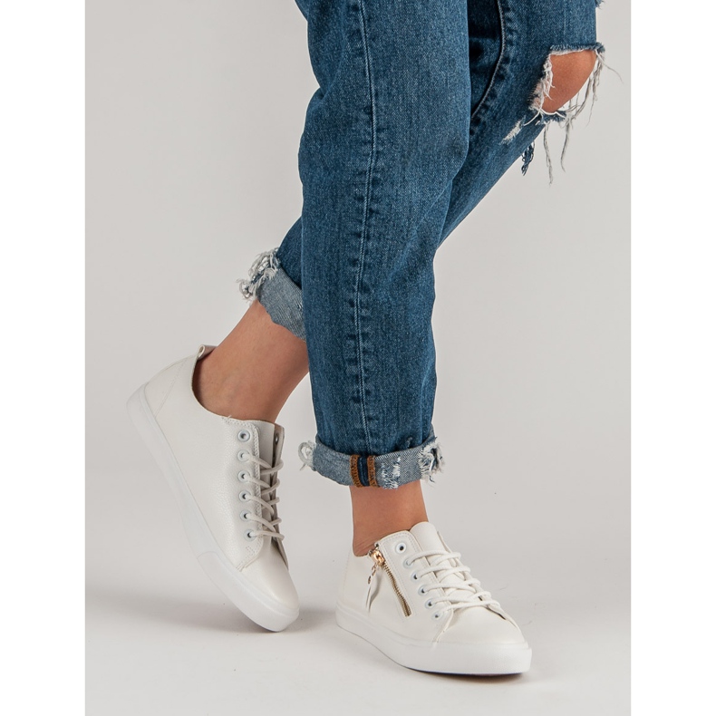 Svázané tenisky bílý 2