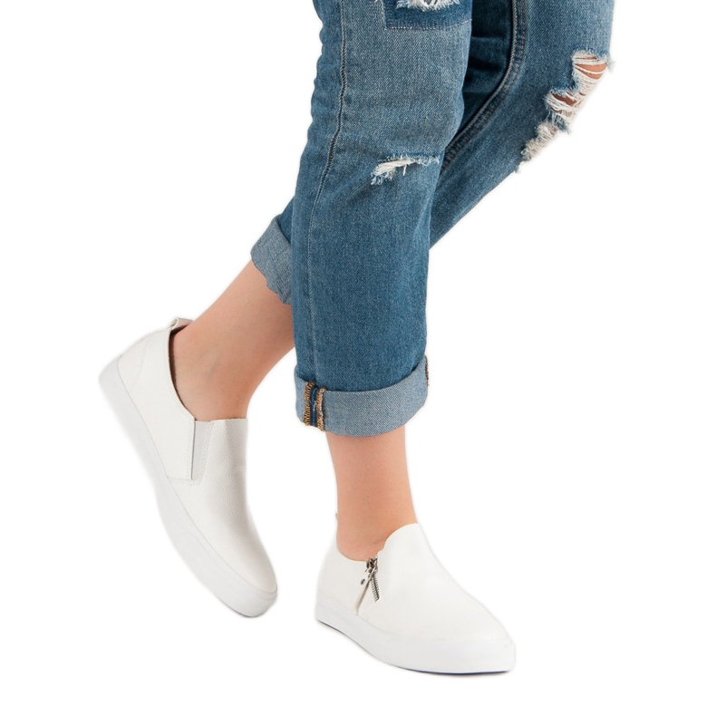 Tenisky Se Zipem bílý 1