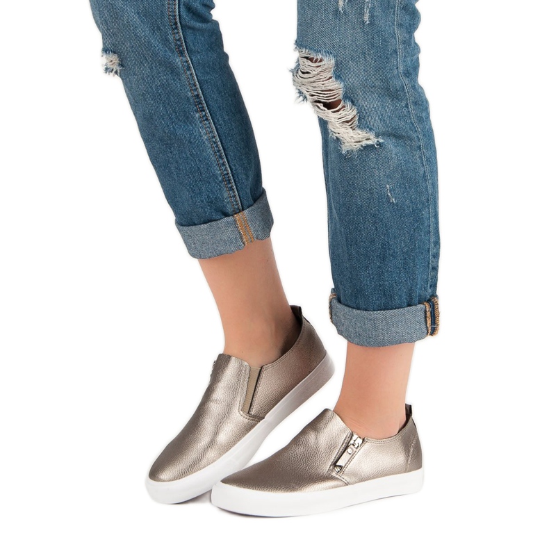 Tenisky Se Zipem žlutá 2