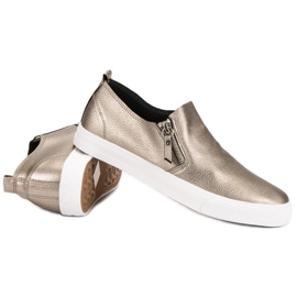 Tenisky Se Zipem žlutá 1