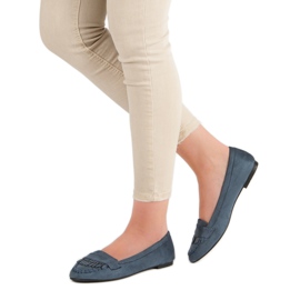 Small Swan Klasické tmavě modré mokasíny modrý 1