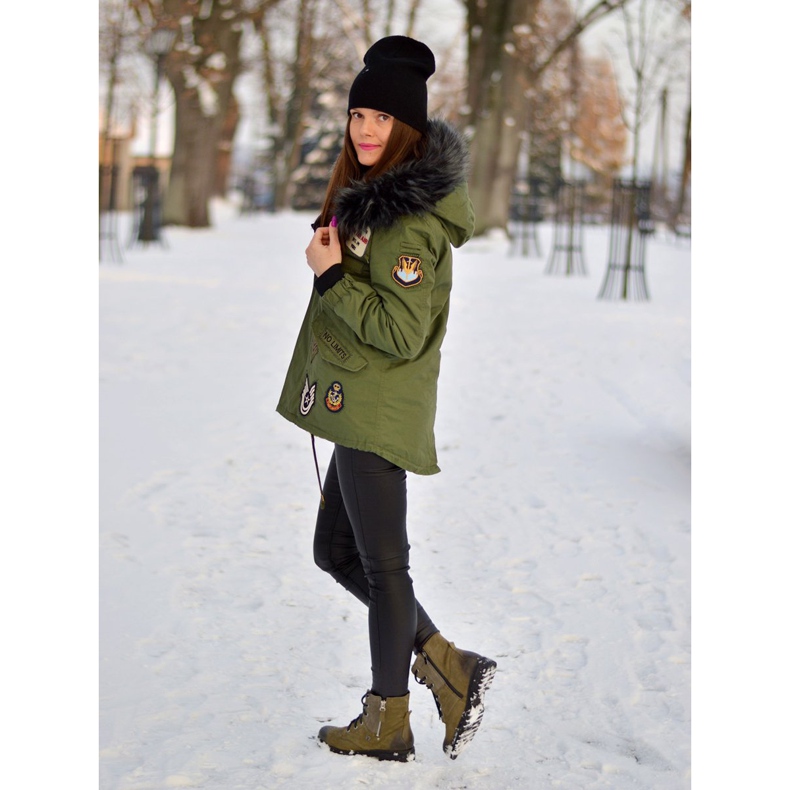 Stylové khaki VINCEZA Workers zelený 1