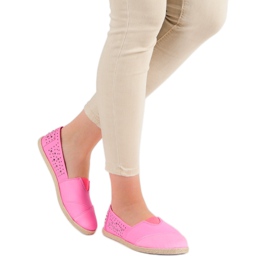 Espadrilky s tryskami růžový 2
