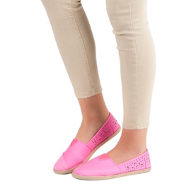 Espadrilky s tryskami růžový 1