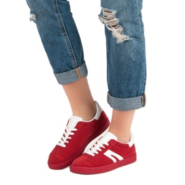 Semišové tenisky Mckeylor červený 1