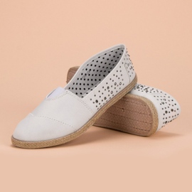 Espadrilky s tryskami bílý 4