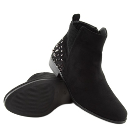 Černé kozačky Jodhpur MB188-112 černé černý 1