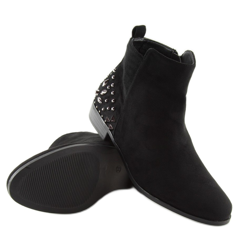 Černé kozačky Jodhpur MB188-112 černé černý 1