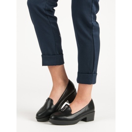 Comer Černé boty na podpatku černá 1