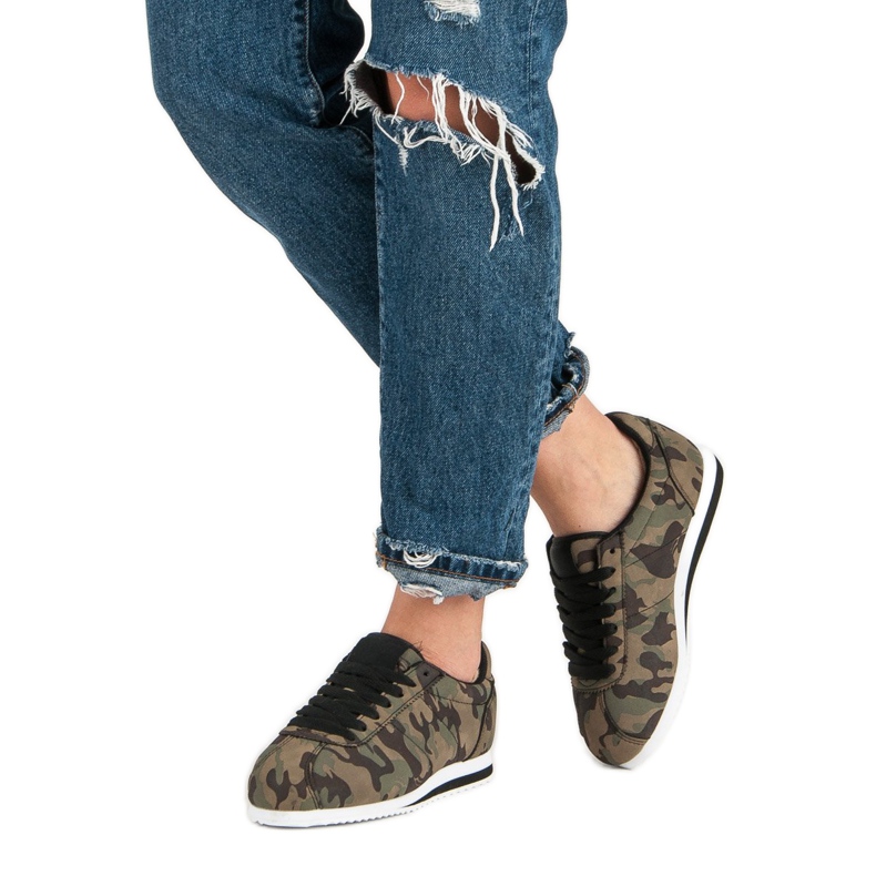 Moro tenisky hnědý zelená 2