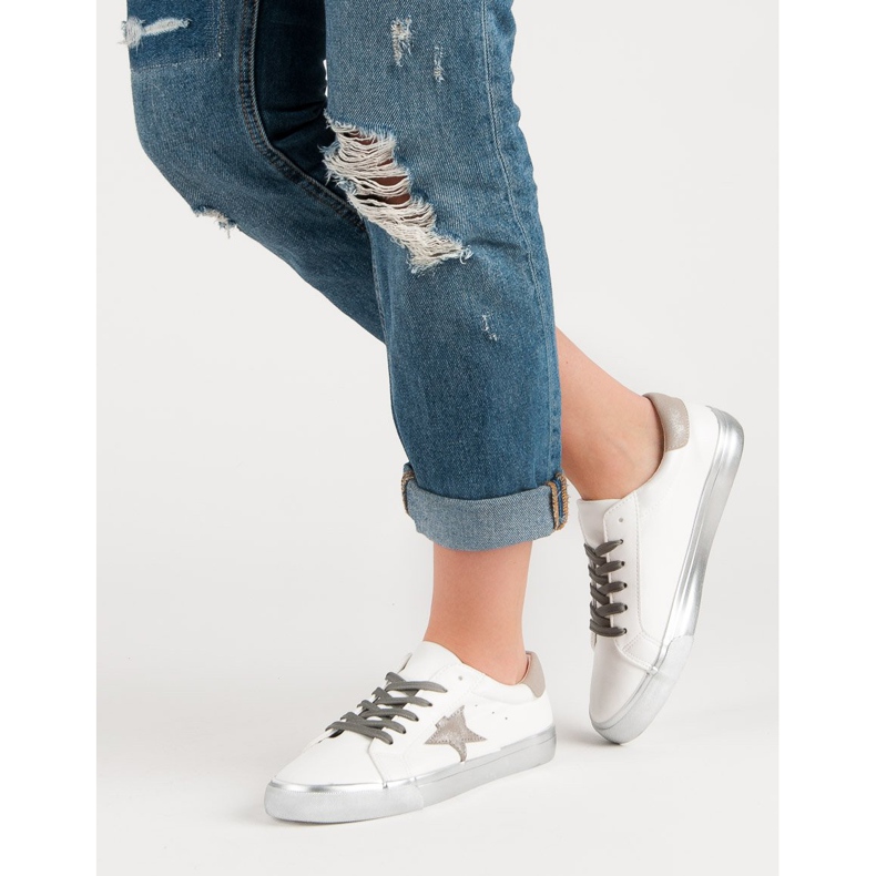 Stylové nízké tenisky bílý vícebarevný 1