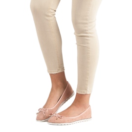 Small Swan Práškové balerínky růžový 1