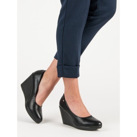 J. Star Černé klínové pumpy černý 2