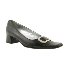 Kožené lodičky černý 1