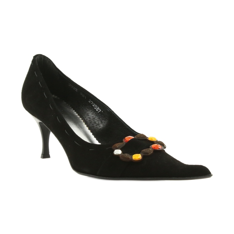 Kožené lodičky černá 1