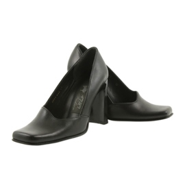 Kožené lodičky Atut 988 černý 2