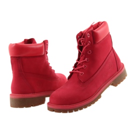 Timberland 6 palců PREMIUM WATERPROOF červený 4