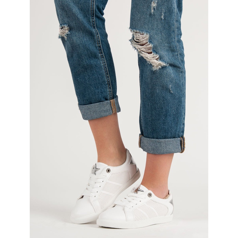 Nízké sportovní boty bílý šedá 1