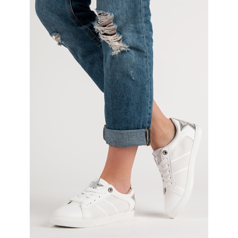 Nízké sportovní boty bílý šedá 2