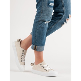 Béžové nízké tenisky béžový 2